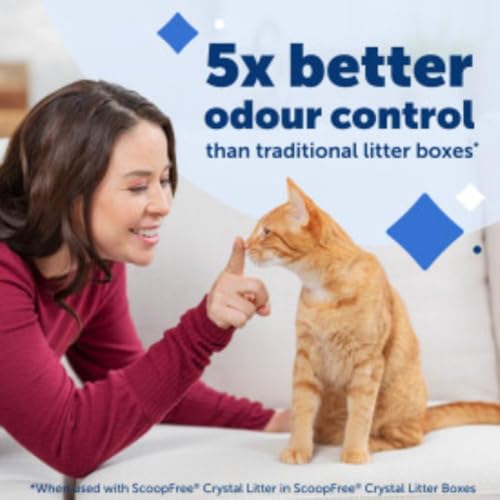Crystal litter odor control feature