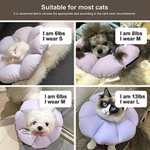 Cat recovery collar folded for storage