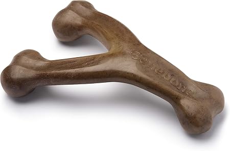 Benebone Wishbone dog chew toy, bacon flavor, giant