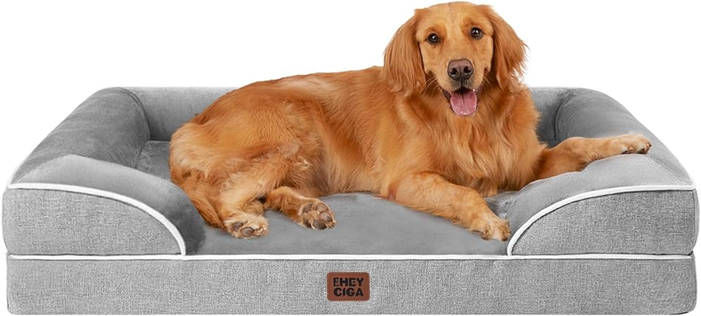 EHEYCIGA orthopedic dog bed, grey