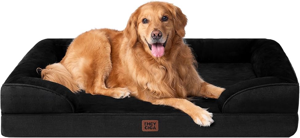 EHEYCIGA orthopedic dog bed, black