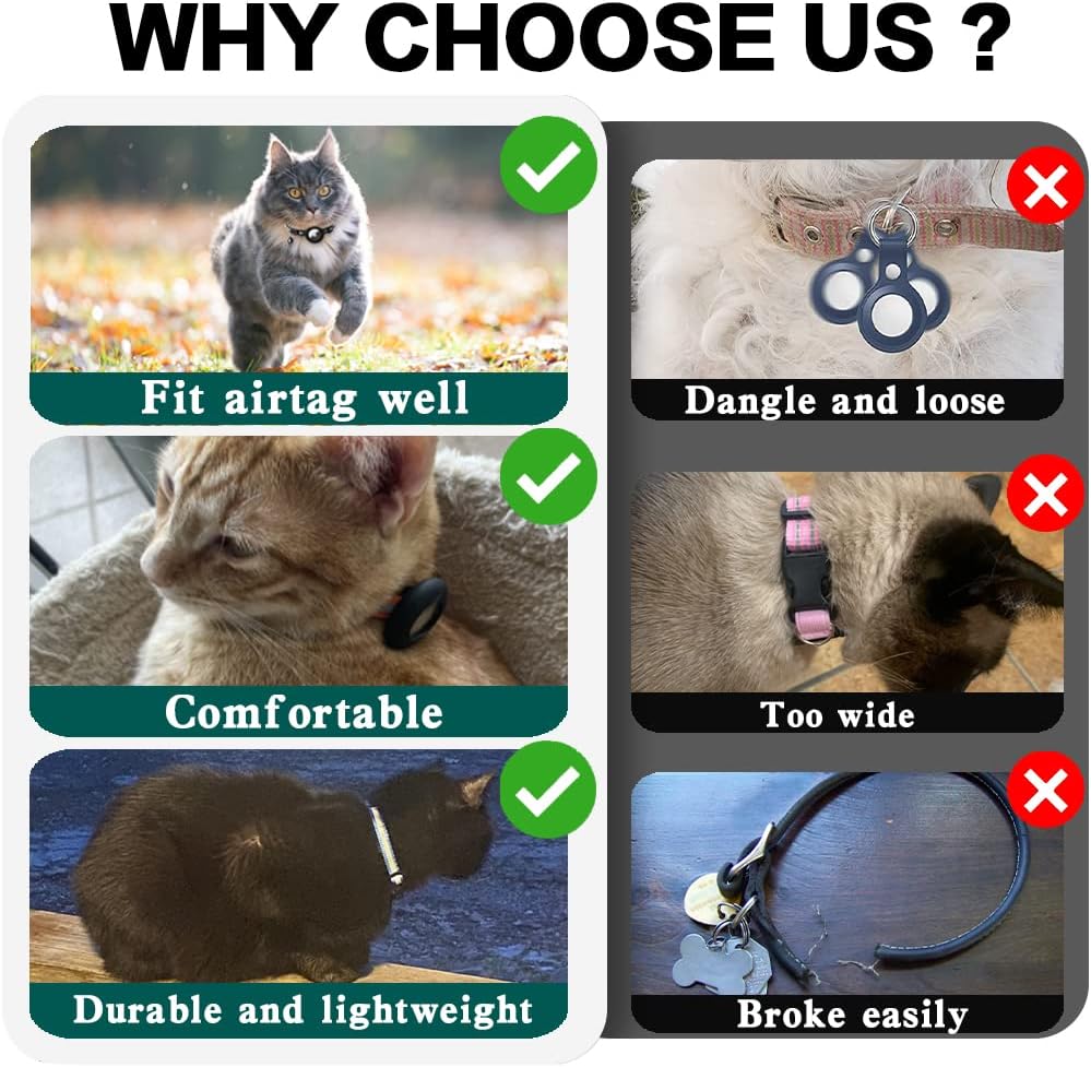 Airtag cat collar safety breakaway buckle detail