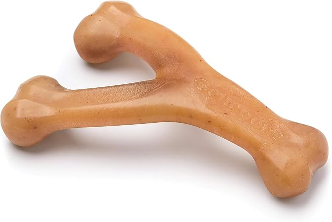 Benebone Wishbone dog chew toy, chicken flavor, medium