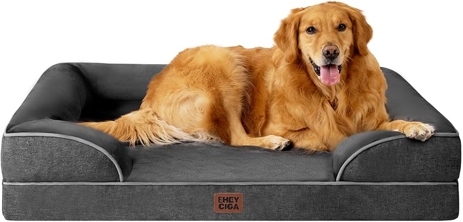 EHEYCIGA orthopedic dog bed, dark grey