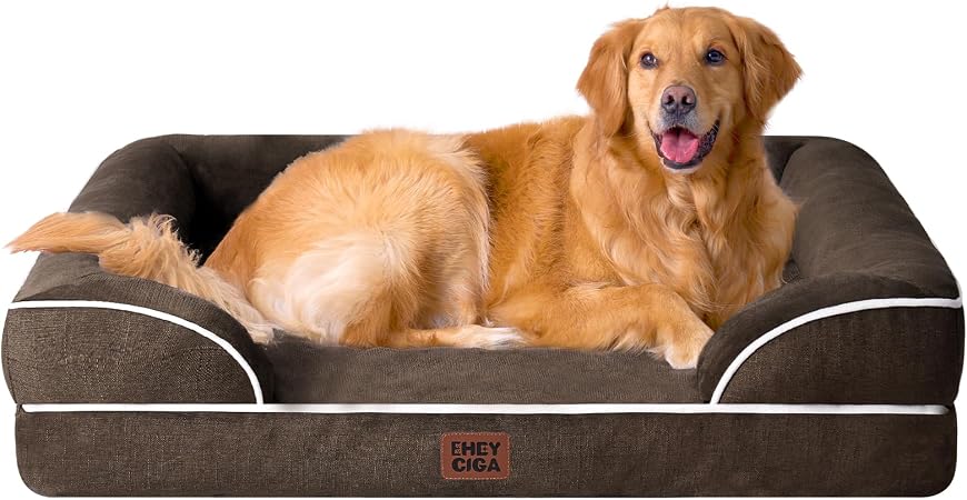 EHEYCIGA orthopedic dog bed, brown