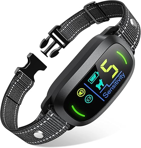 FAFAFROG anti bark dog collar, black Main image