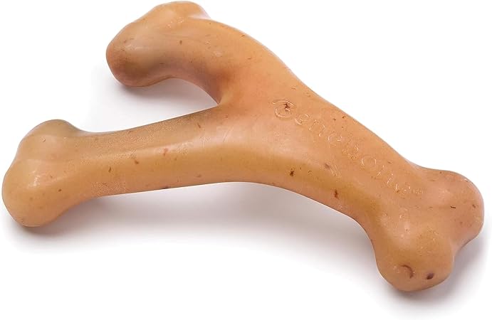 Benebone Wishbone dog chew toy, chicken flavor, small