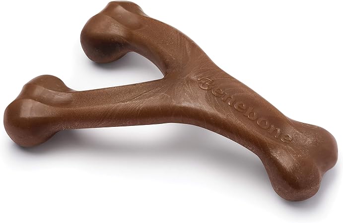 Benebone Wishbone dog chew toy, peanut flavor, giant