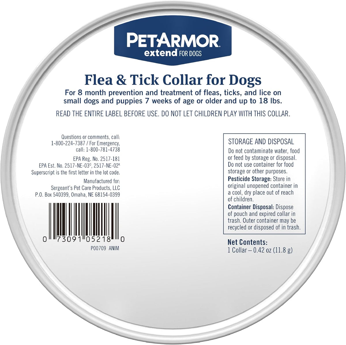 PetArmor Extend collar size and fit guide