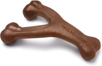 Benebone Wishbone dog chew toy, real peanut flavor, large
