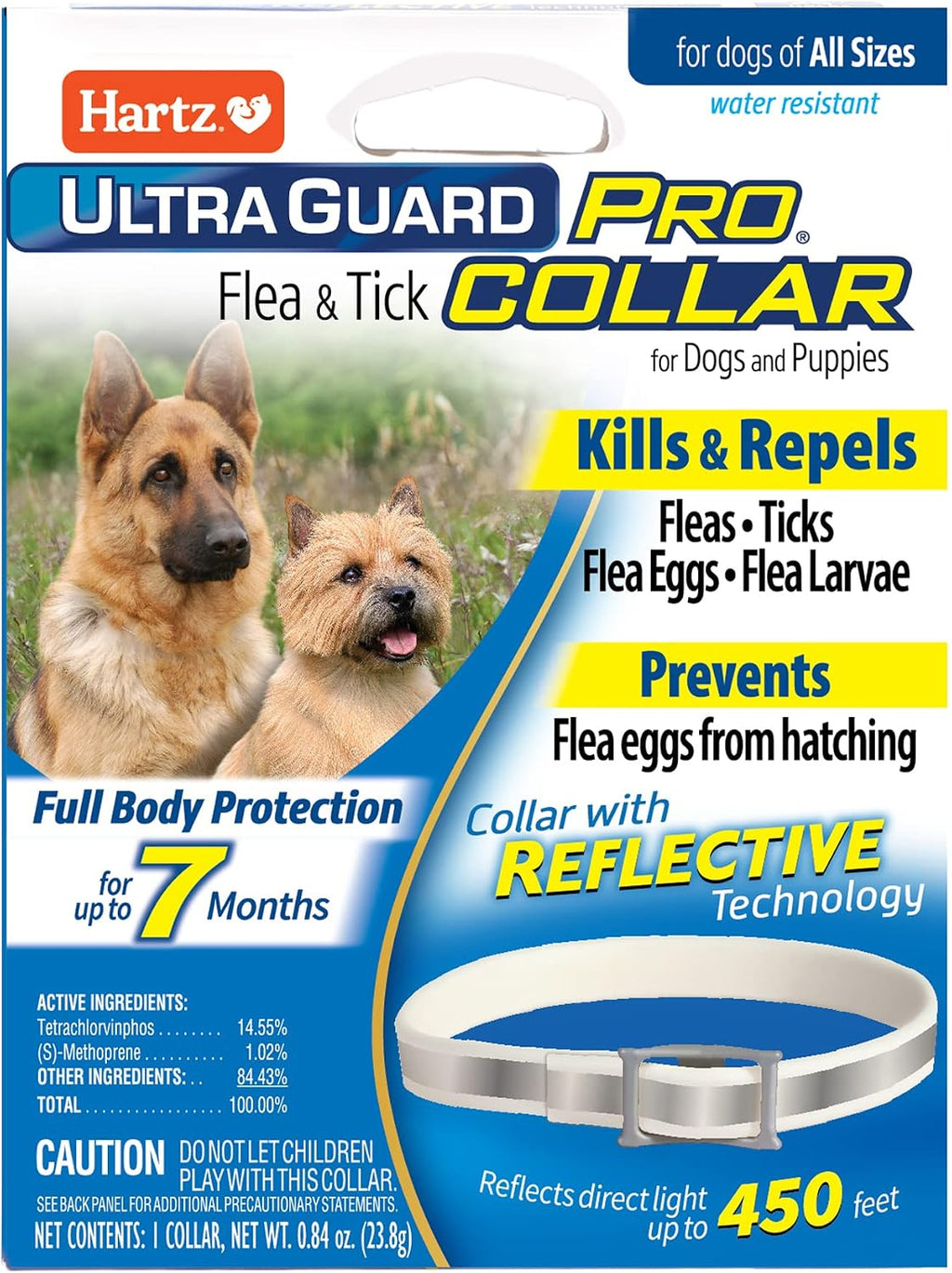 Hartz UltraGuard Pro reflective flea and tick collar for dogs