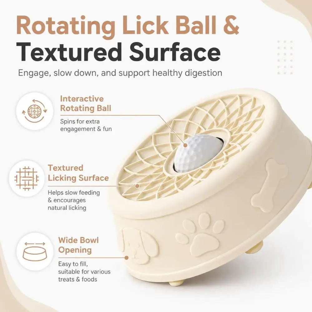Interactive pet lick bowl slow feeder, image 25