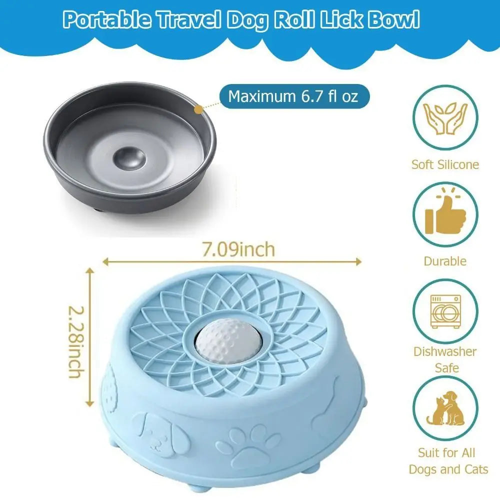 Interactive pet lick bowl slow feeder, image 10