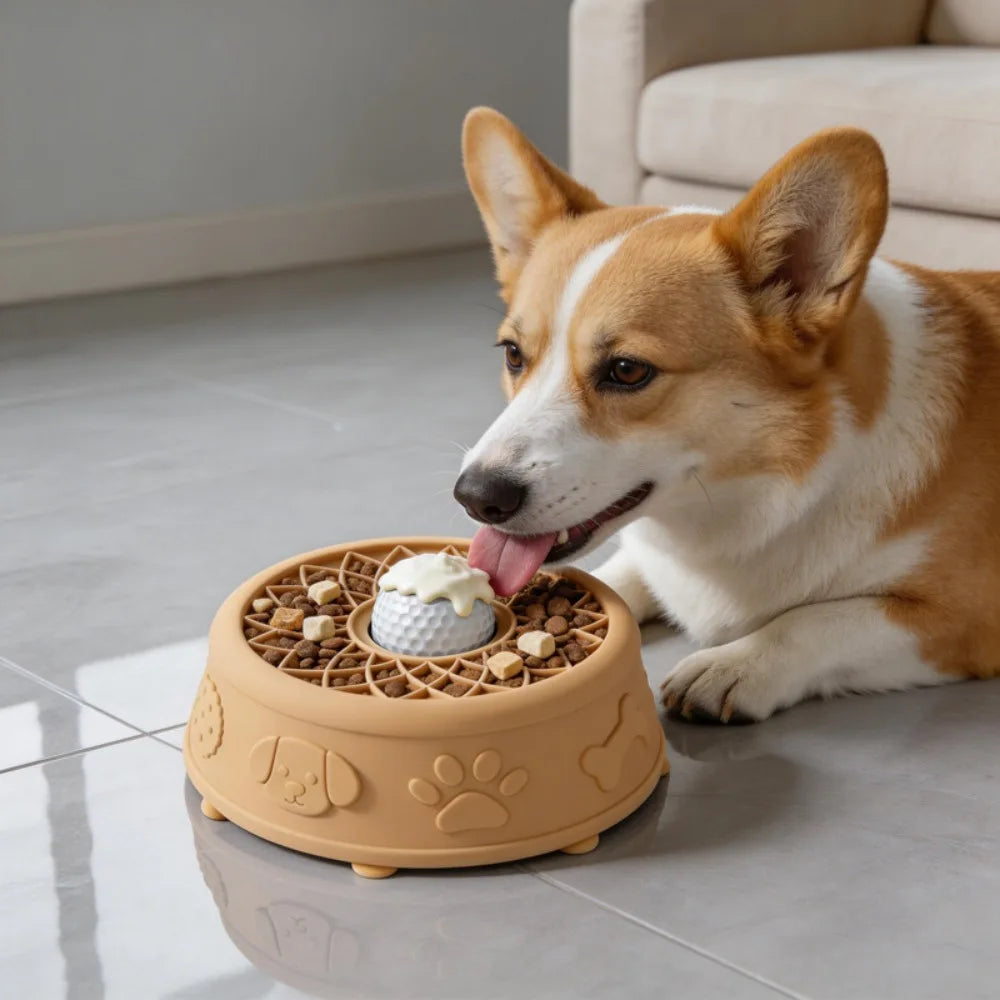 Interactive pet lick bowl slow feeder, image 14