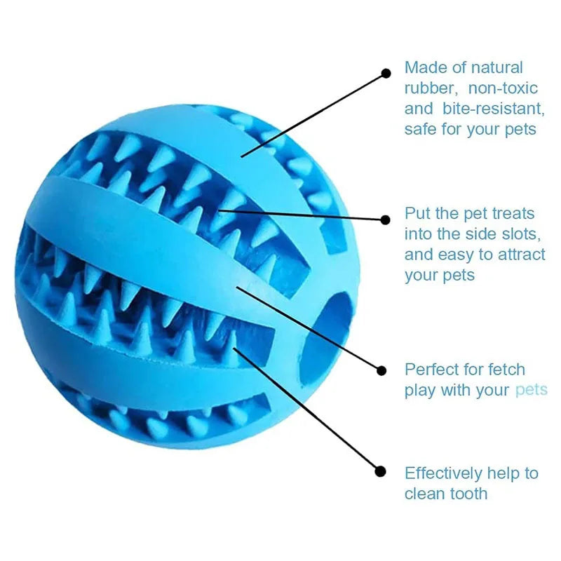 Rubber dog treat ball chew toy, image 14