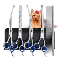 5 in 1 professional dog grooming scissors set in case