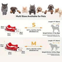 Christmas sleigh pet bed for dogs and cats, image 12