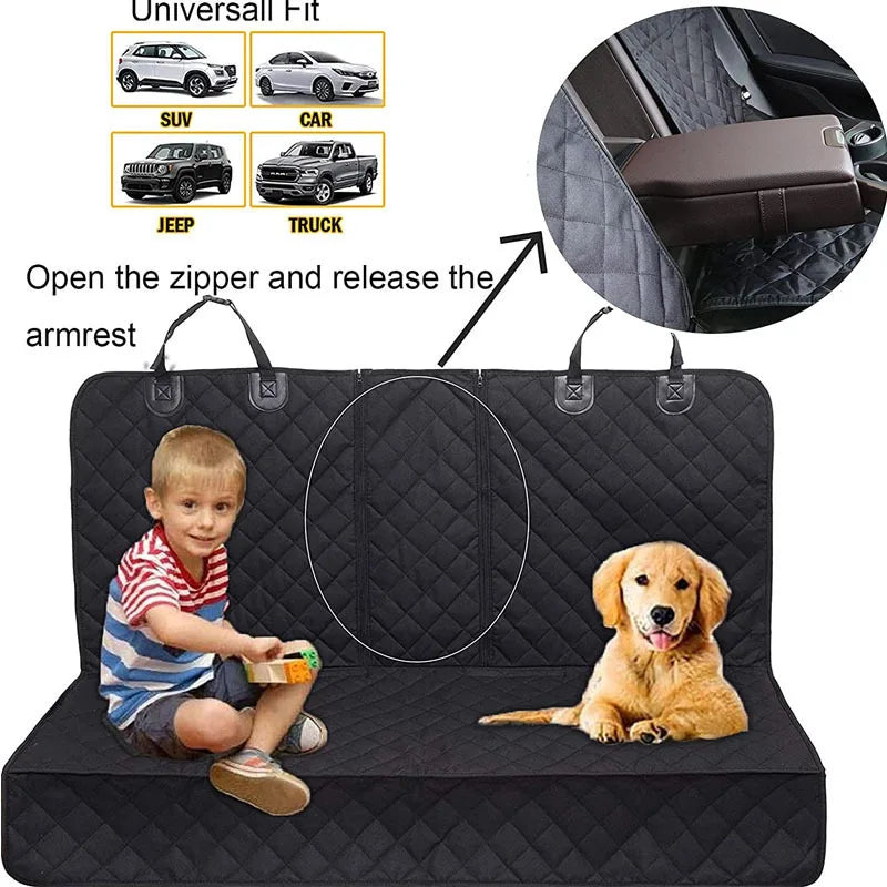 4 in 1 waterproof dog back seat cover, image 6