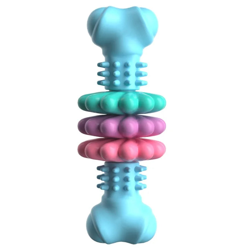 Dog teething toy in blue style 3
