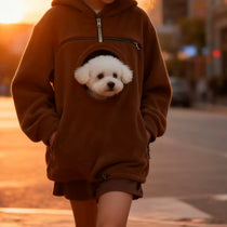 Pet hoodie carrier size chart for small dogs and cats