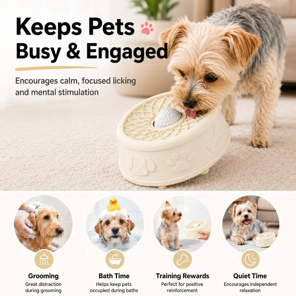 Interactive pet lick bowl slow feeder, image 4