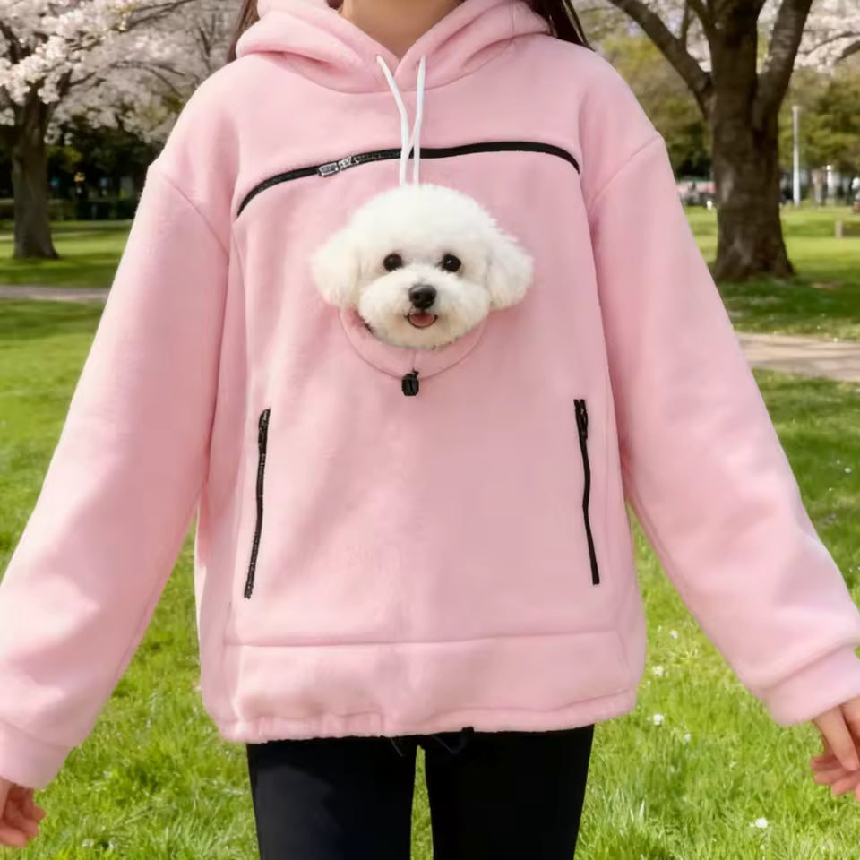 Pet hoodie carrier soft polyester fabric texture