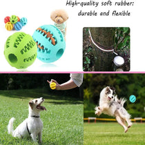 Rubber dog treat ball chew toy, image 3