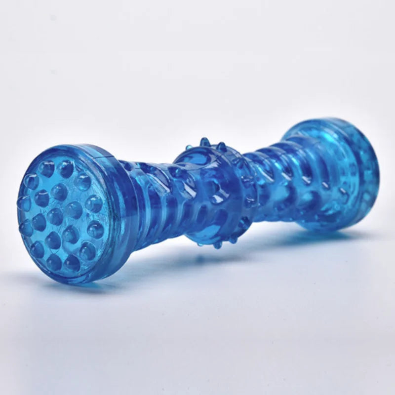 Dog teething toy in blue large