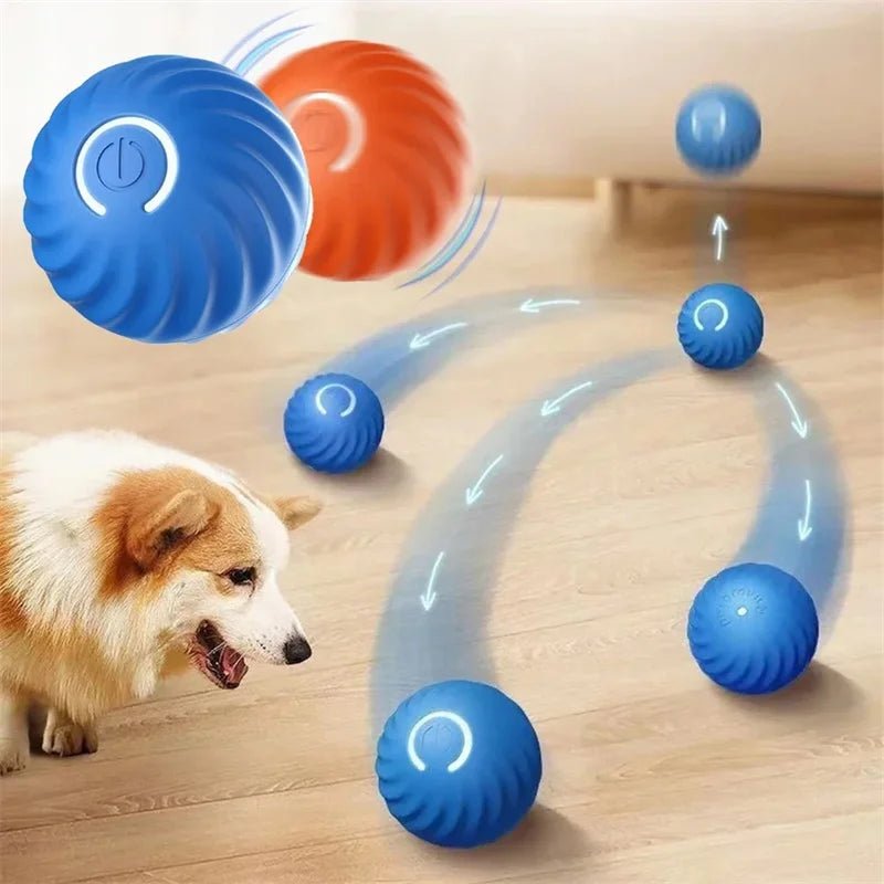 USB rechargeable smart bouncing ball dog toy
