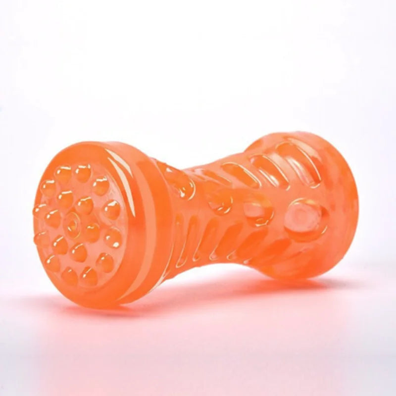 Dog teething toy in orange small