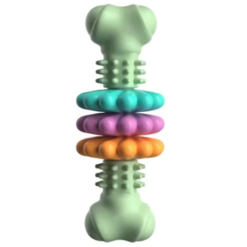 Dog teething toy in green