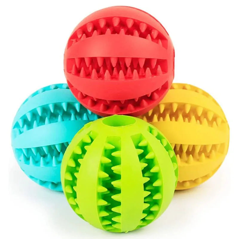 Rubber dog treat ball chew toy, image 21