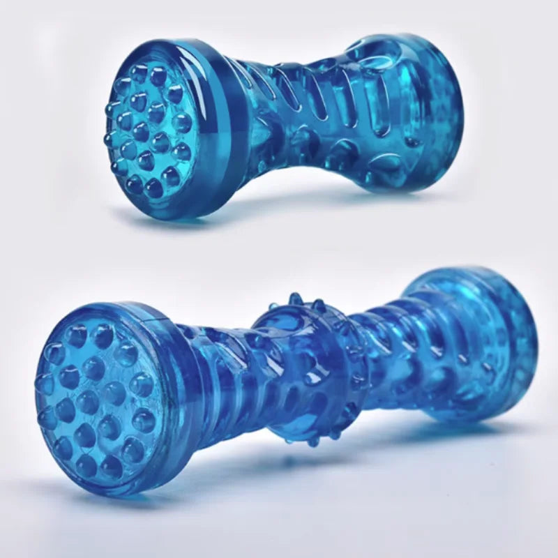 Dog teething toy blue 2 piece pack