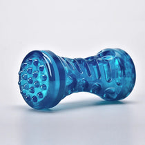 Dog teething toy in blue small
