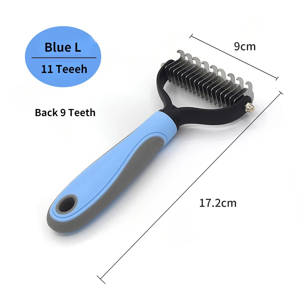 Deshedding brush in Blue L