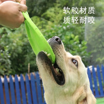 Bite resistant flying disc dog toy in multiple colors