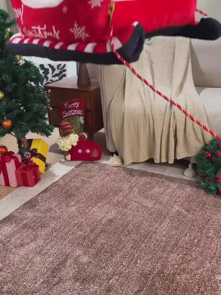 Christmas sleigh pet bed for dogs and cats, product video
